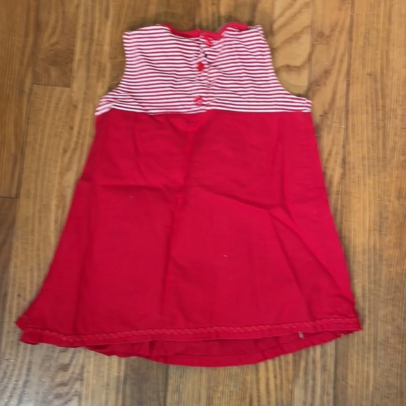 Lot of 2 Summer Dresses Red Blue Floral girl’s size 6 - Picture 3 of 7